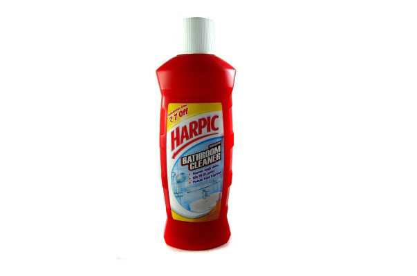 Red Harpic Bathroom Disinfectant Cleaner